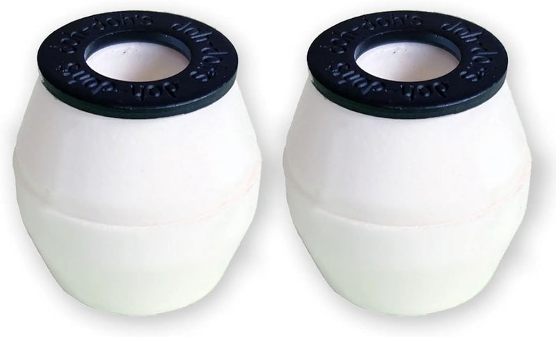 Shorty's Kata Skateboarding Skateboard Bushings Doh Doh's Cones with Washers White 98A Xfirm - Image 2